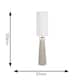 image 3 of ValueLights Grayson Natural Ceramic Urn Style Midi Floor Lamp with LED Bulb