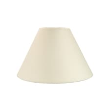 Traditional 8 Inch Cream Cotton Coolie Lampshade Suitable for Table Lamp or Pendant | Cream