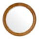 image 1 of Interiors by Premier Tan Genuine Leather Wall Mirror Brown