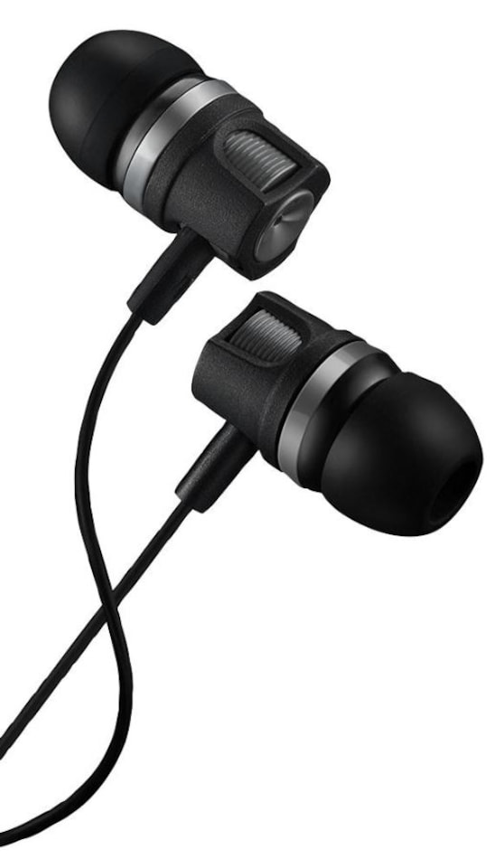 image 1 of CANYON - Stereo Earphones with Inline Microphone, Dark Grey