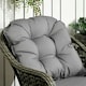 image 6 of Outsunny 3 PCS Aluminium Rattan Bistro Set with Soft Cushions & Glass Top