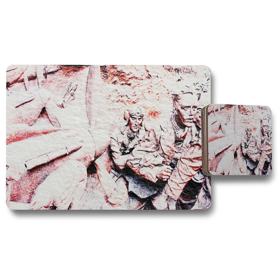 GETTING READY BATTLE OF BRITAIN (Placemat & Coaster Set)