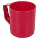 image 2 of 6 Set 260ml Plastic Mug Tumbler Cup & Handle Party BBQ Microwave Dishwasher Safe | Multi | Fuschia