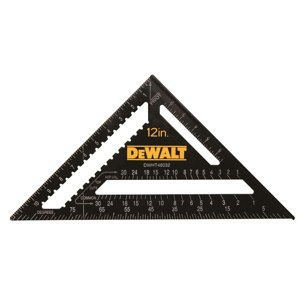 Dewalt Hand Tools Rafter Layout Square - Multi Colour - 12in