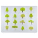 image 1 of Tree Illustrations Designer Glass Chopping Board | Multi