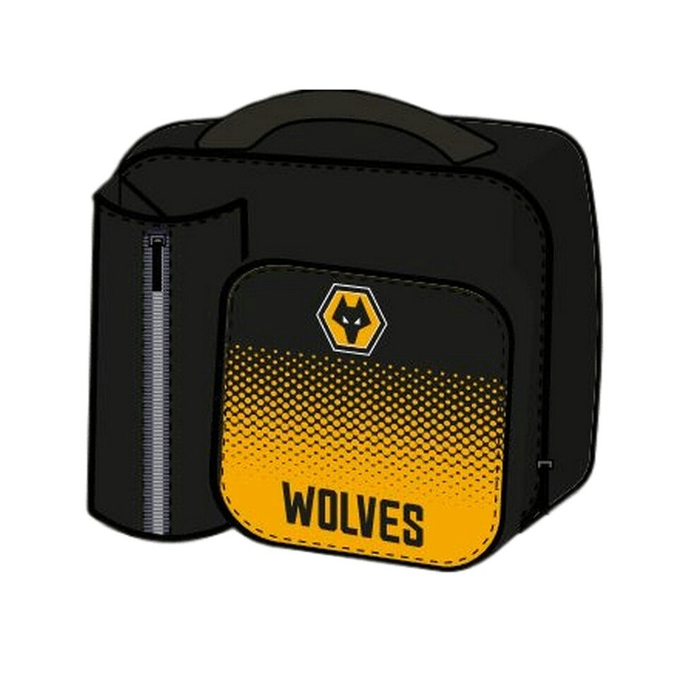 Wolverhampton Wanderers FC Crest Lunch Bag - Black/Yellow - One Size