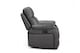 image 5 of Faux Leather Grey Manual Recliner Chair VEGAS