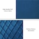 image 5 of Yaheetech Set of 2 Upholstered Dining Chairs with Velvet Fabric Blue