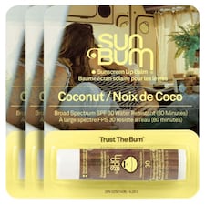 Sun Bum SPF30 Lip Balm Original Coconut | Yellow | 3 - Yellow | 3 Pack | 3
