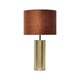 image 1 of Amber - Gold Touch Operated 40cm Table Lamp Burnt Orange Velvet Shade