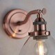 image 5 of Hansen 1 Light Wall Glass, Aged Copper Plate, E14