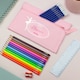 image 2 of Pink Ballerina Pencil Case with Personalised Pencils & Crayons Pink