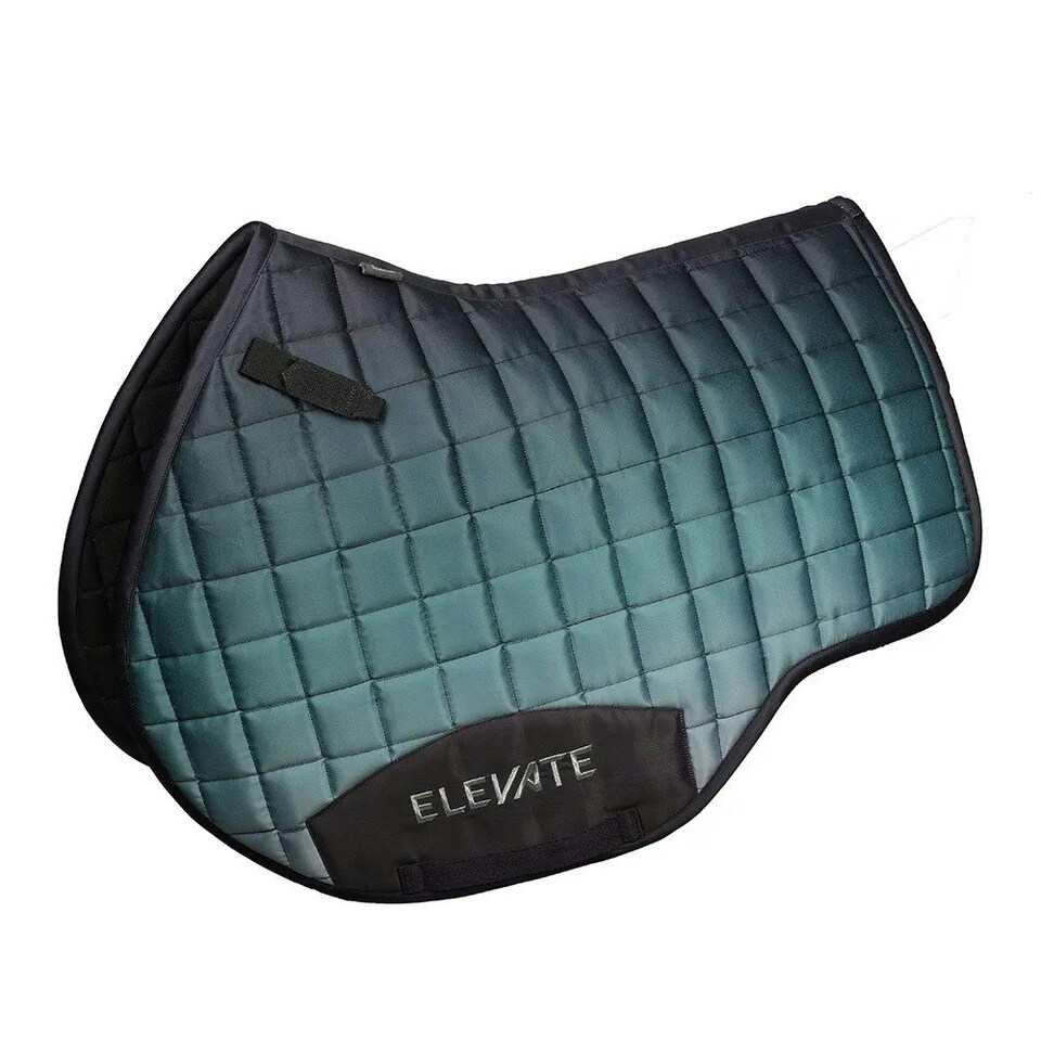 image 1 of Hy Elevate Horse Saddlepad - Navy/Olive Green - Cob/Full