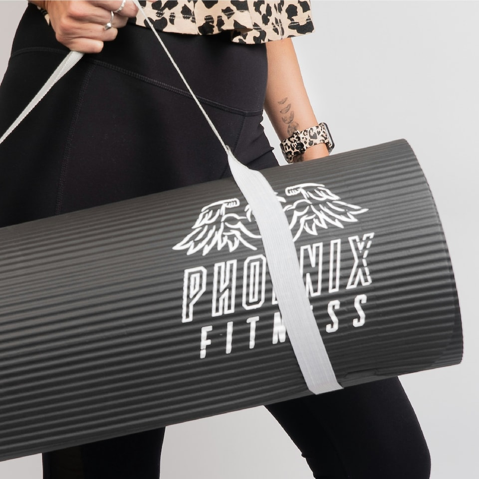 image 1 of Phoenix Fitness NBR Fitness Mat - Black