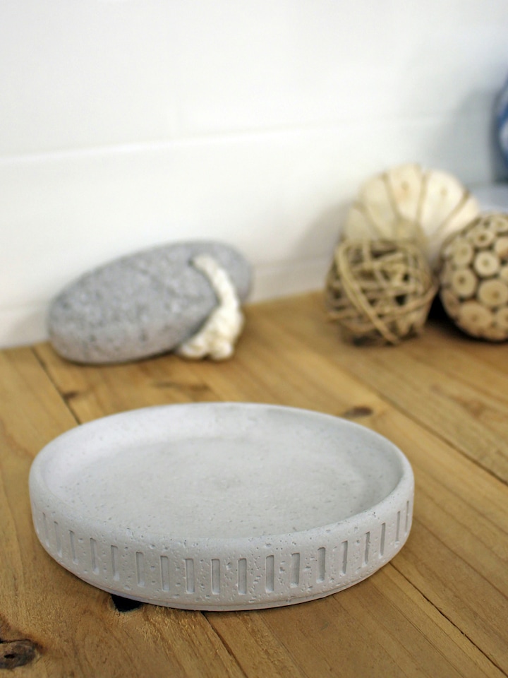 image 1 of Showerdrape Alexandria Concrete 3 Piece Bathroom Accessory Set