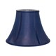 image 1 of Traditional Empire Shaped 12 Inch Lamp Shade in Rich Silky Navy Cotton Fabric | Blue | 12"