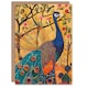 image 1 of Exotic Tree Roses Peacock Him Her Birthday Card