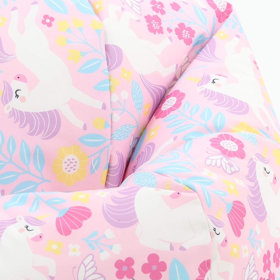 image 1 of icon Kids Kingston Unicorn Print Classic Bean Bag