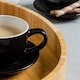 image 5 of Argon Tableware 12 Piece Coloured Cappuccino Cup & Saucer Set - 250ml - Black