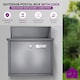 image 2 of FURNISHED Outdoor Wall Mounted Post Box Galvanized Steel | Grey | Grey