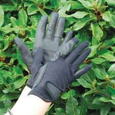Rhinegold Super Stretch Mesh Back Horse Riding Gloves Black | Size: Small
Colour: Black