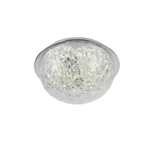 Donte Polished Chrome & Acrylic LED Flush Ceilling Light Small