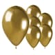 image 1 of Shiny Gold Bio Latex Balloons 33cm / 13 in - Pack of 6