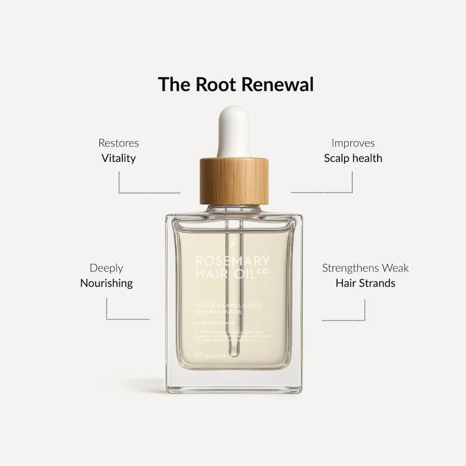 image 1 of Rosemary Hair Oil Co Castor & Camellia Root Renewal Hair Oil