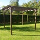 image 2 of Garden Pergola - Wood - L480 x W480 x H270 cm - Rustic Brown