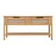 image 3 of Corona Rattan 2 Drawer Coffee Table - L50 x W90 x H43.5 cm - Distressed Wax Pine - Rattan Effect | Brown