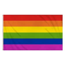 Rainbow Stripe Gay Pride LGBTQ+ Flag 5 x 3ft