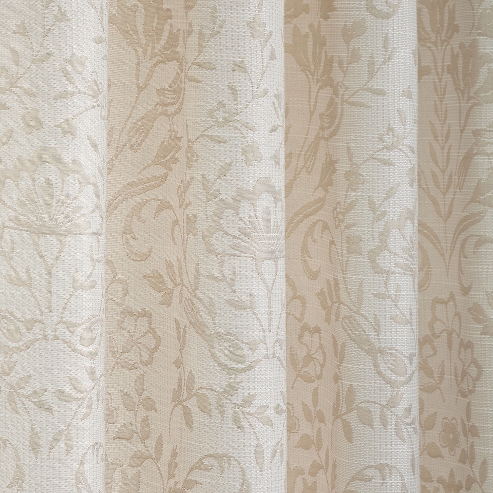 image 1 of Curtina Marple Eyelet Curtains Natural