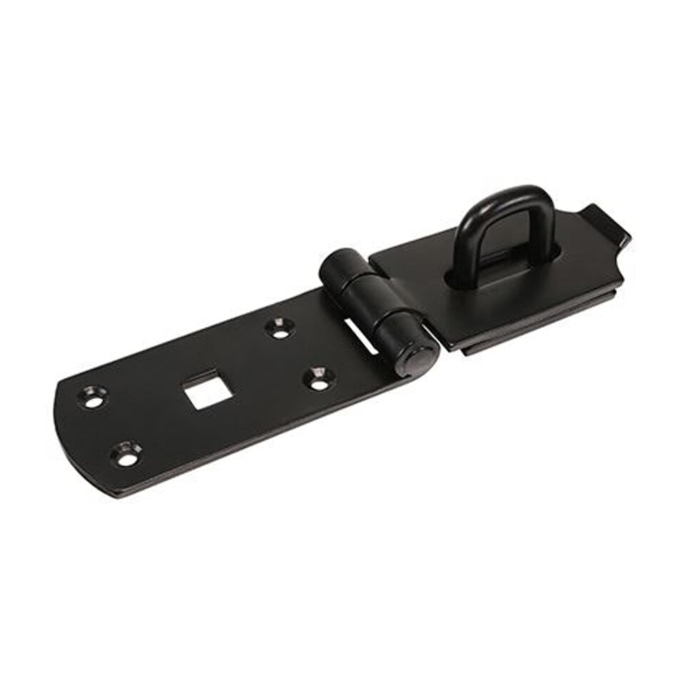 image 1 of Timco - Secure Bolt On Hasp & Staple - Heavy Duty - Black (Size 8" - 1 Each)