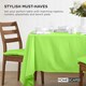 image 7 of Homescapes Set of 6 Seat Pad Cushion Luxury Cotton Indoor Outdoor Garden, 40 x 40cm Lime Green