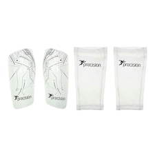 Precision Pro Matrix Shin Guards - White/Black - M