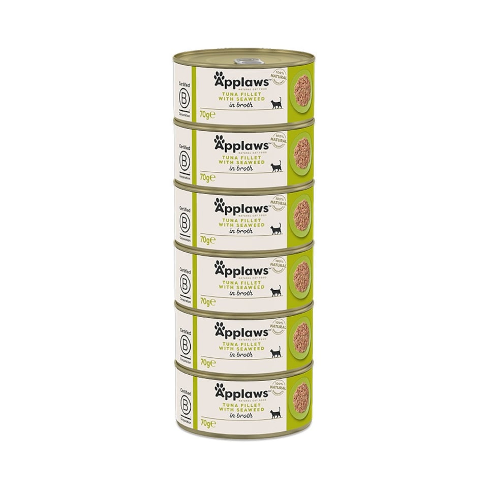 image 1 of Applaws Cat Can Tuna Fillet & Seaweed 70g (Pack of 24)