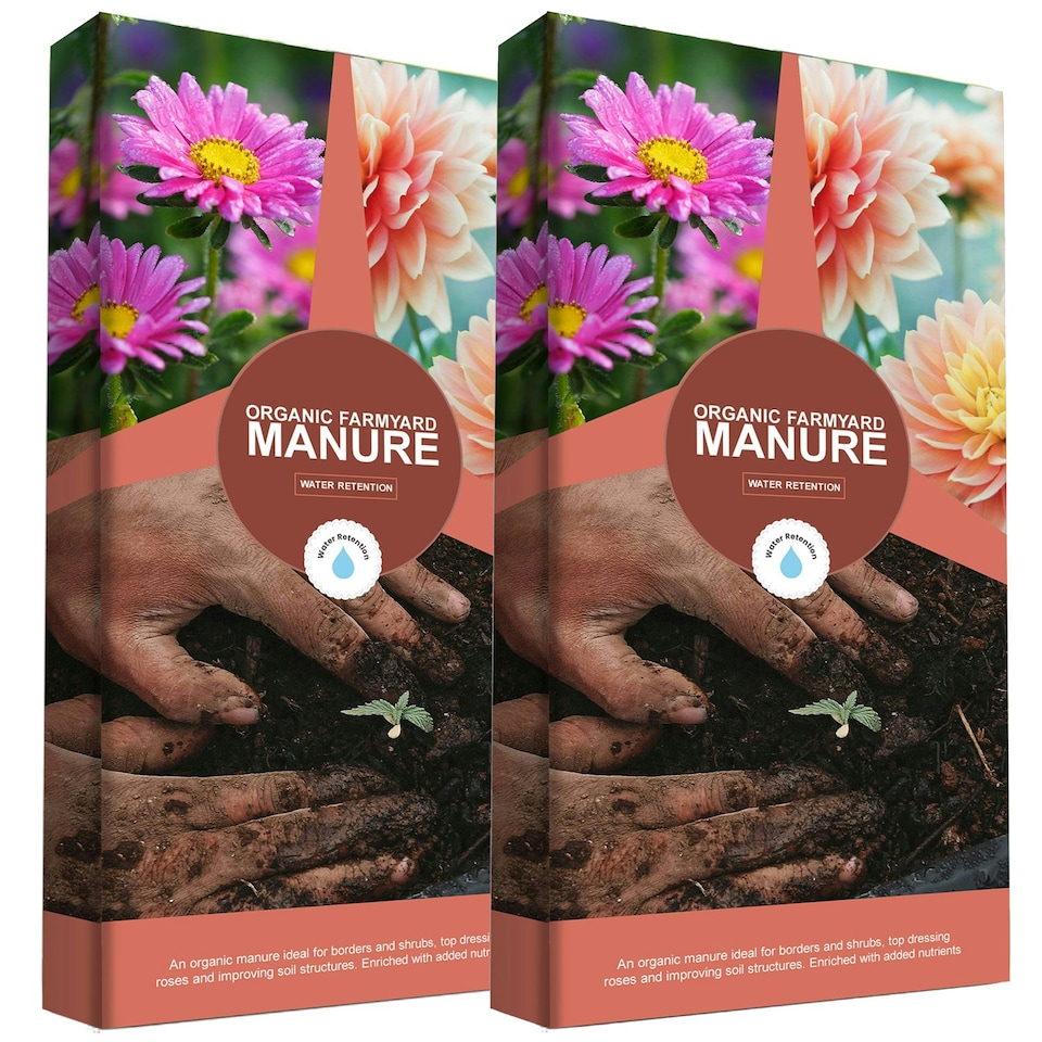 image 1 of 1 Bag (40 Litres) Organic Farmyard Manure For Gardeners Encouraging Healthy Plant Growth With Essential Nutrients