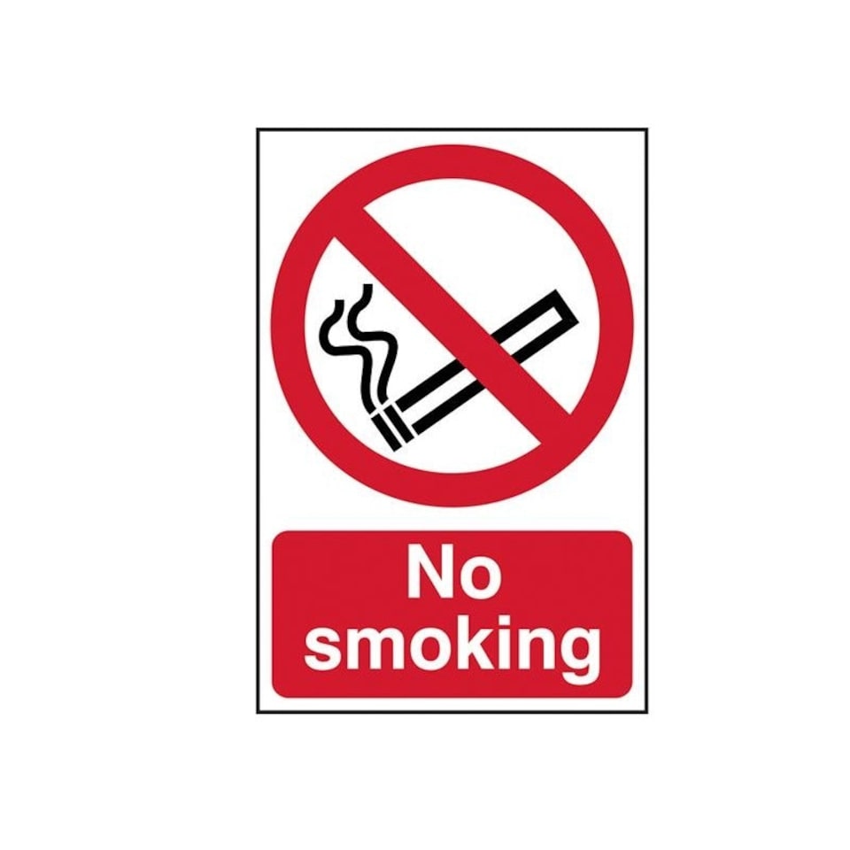 Scan Sign: No Smoking - Multi Colour - 200 x 300mm