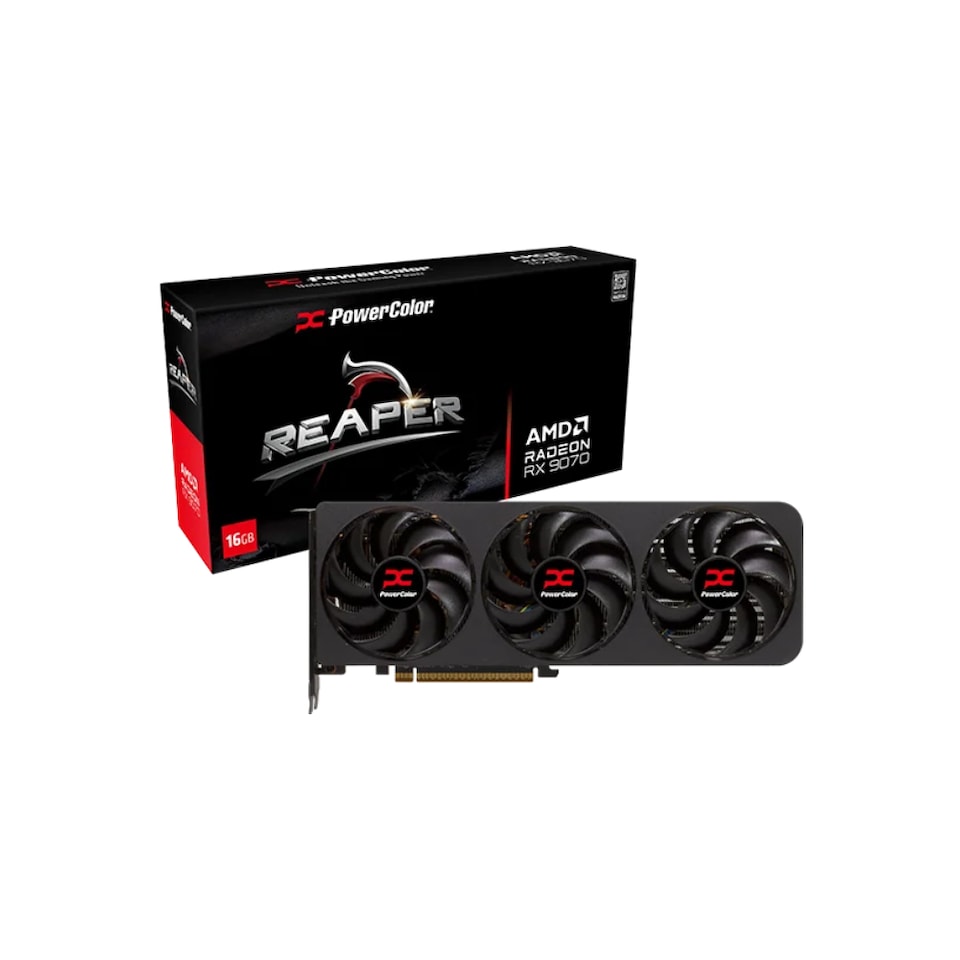 image 1 of PowerColor Reaper AMD Radeon RX 9070 16GB GDDR6 Graphics Card