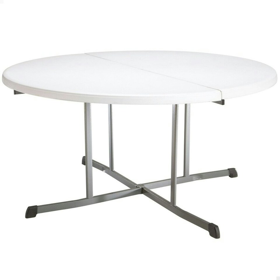 image 1 of Side table Lifetime White 152 x 75,5 x 152 cm Steel Plastic N/A