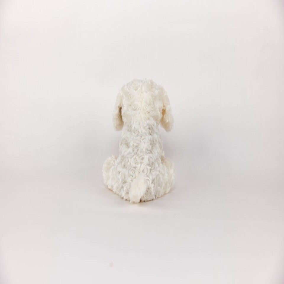 image 1 of Warmies Plush Curly Patch Dog Microwavable LARGE