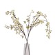 image 2 of Hill Interiors Japanese Blossom Artificial Flower | White | White | One Size | 1