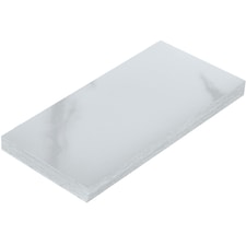 NOVECRAFTO Vinyl Floor Tiles Self Adhesive – 12x24in Peel and Stick Waterproof Rectangular Flooring for Kitchen & Bathroom – White Marble Effect Design White | 3.71 sqm