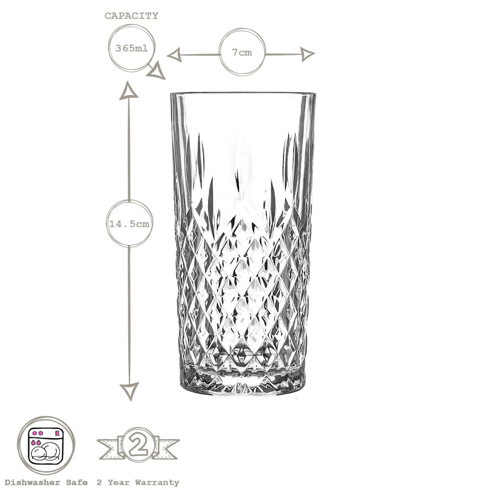 image 1 of LAV 12pc Odin Glassware Set - Clear Clear