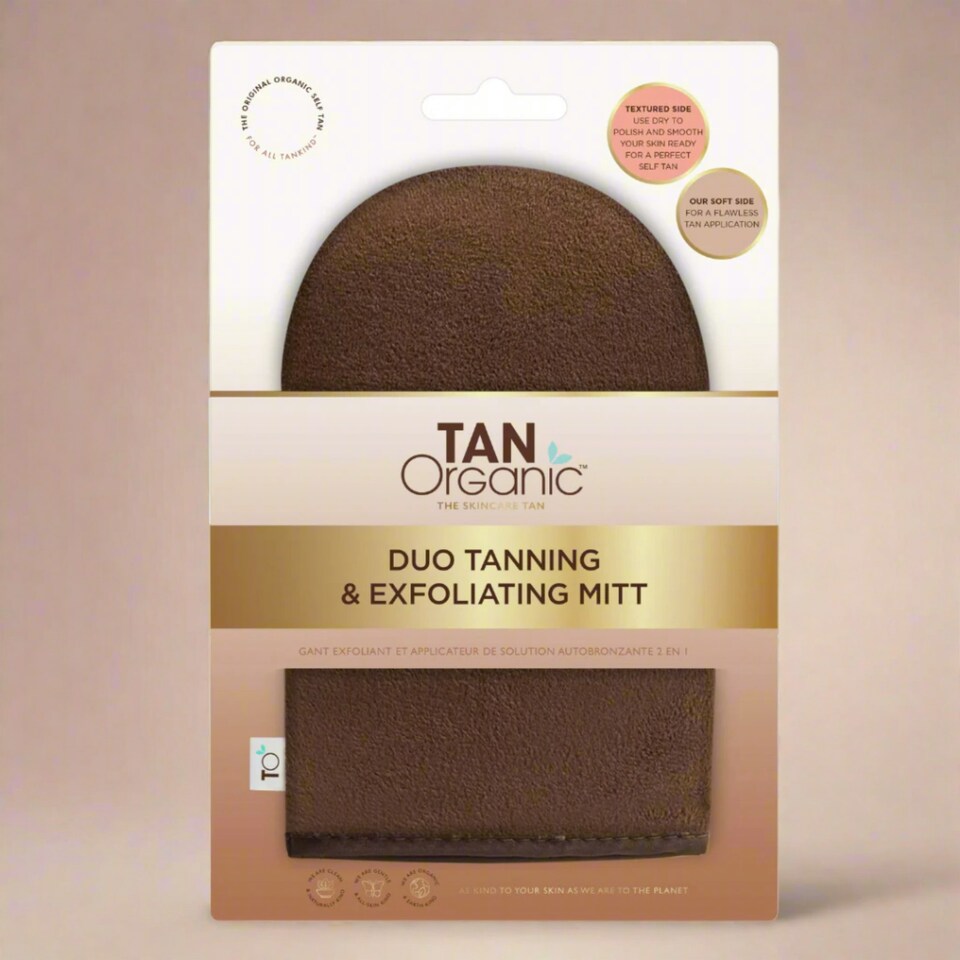 image 1 of TanOrganic Duo Exfoliate & Tan Tanning Glove