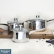 image 4 of Buckingham Set of 3 Saucepans Stainless Steel Handles | Silver