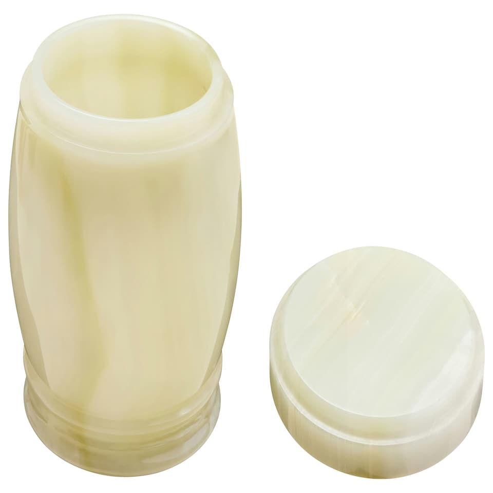 image 1 of Marmore Onyx Storage Jar