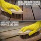image 9 of Wooden Scrubbing Brush Heavy Duty Hand Scrubber with Stiff Natural Bassine Bristles | Bronze