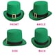 image 5 of Pack of 3 Green Buckle Top Hat Green | One Size