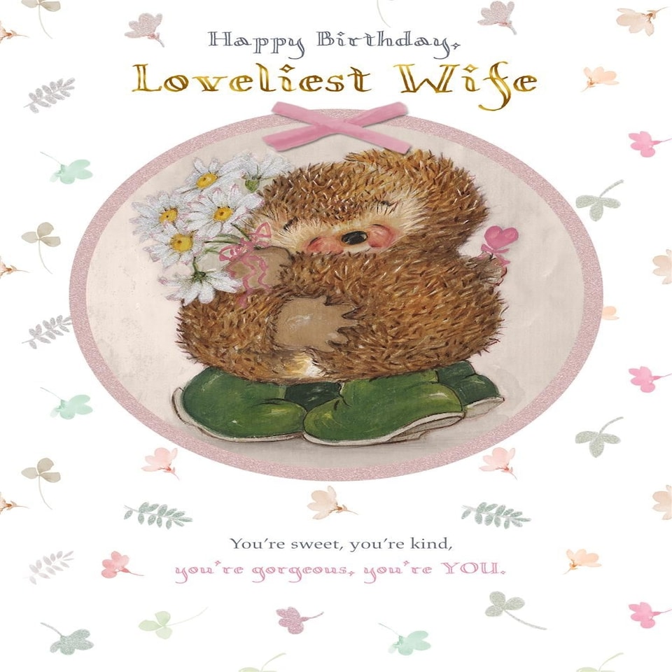 image 1 of Cute Country Companions Design Wife Birthday Card